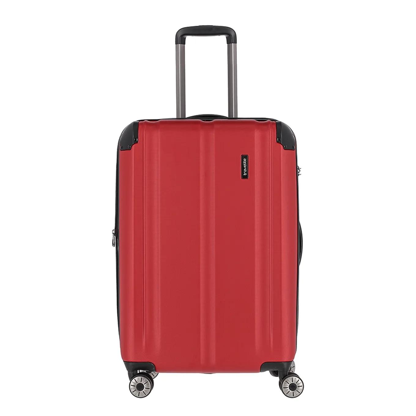 Travelite  4 wiel trolley m expandable Rood  Rood main product image