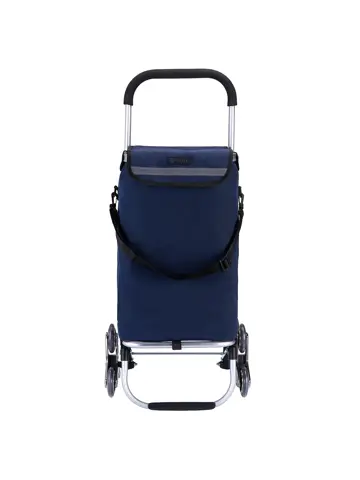 40L boodschappentrolley met trapwielen