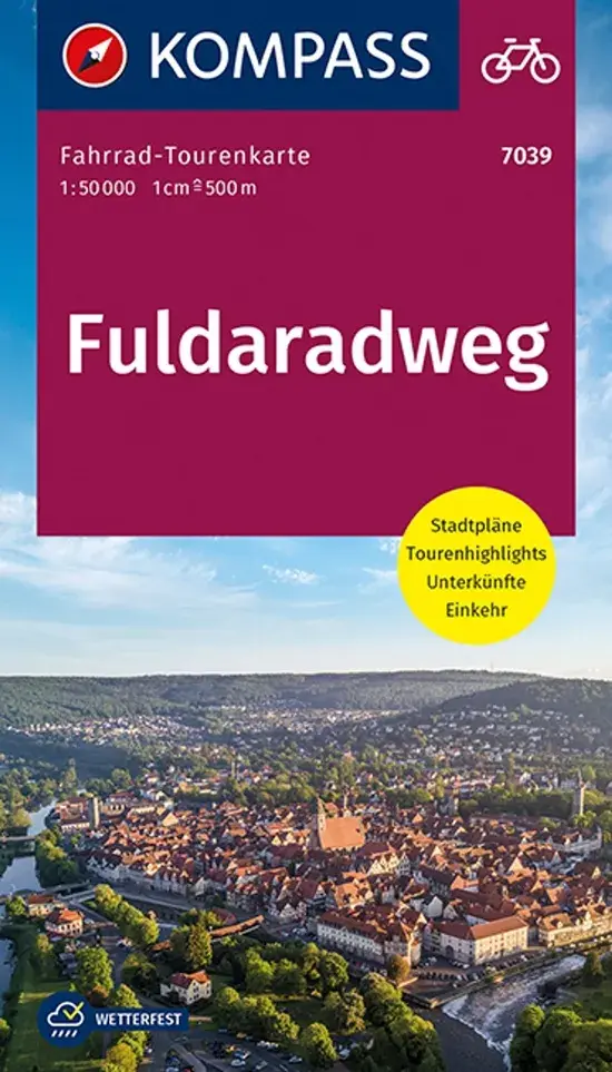 Fietskaart FTK 7039 Fuldaradweg