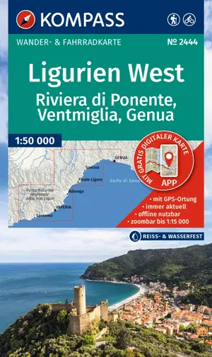 Wandelkaart WK2444 Ligurien West