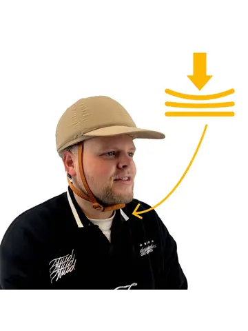 Vizorz SwitchCap fietshelm - Cap Beige