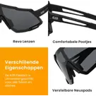 Fietsbril met 5 verwisselbare lenzen - sportbril