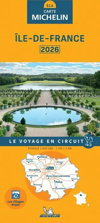 Michelin wegenkaart 514 Ile-de-France 2026