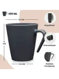 Camping Koffiebekers - 4 stuks – onbreekbaar