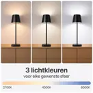 BR-2228 Draadloze Tafellamp - Dimbaar