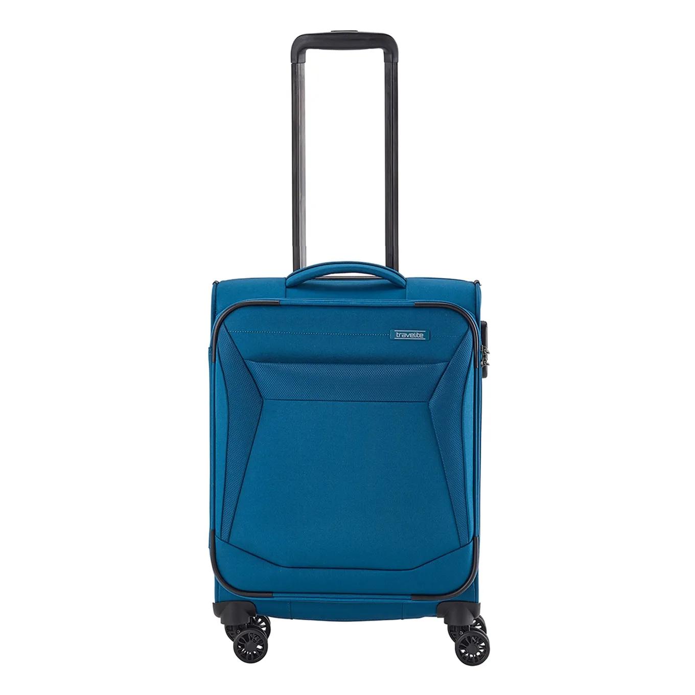 Travelite  Chios 4 Wiel Trolley S petrol Blauw  Blauw main product image