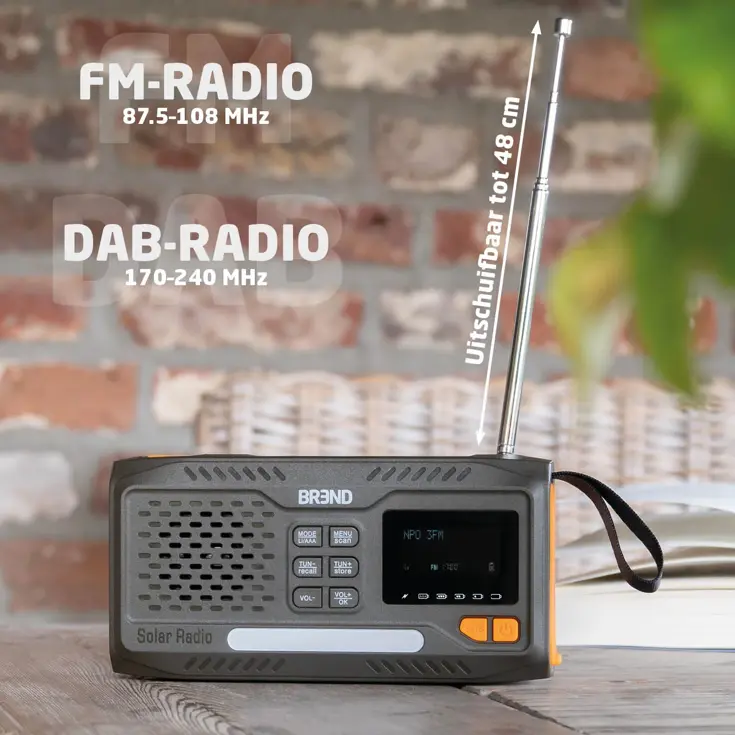 BREND BR-2244 Noodradio - FM en DAB