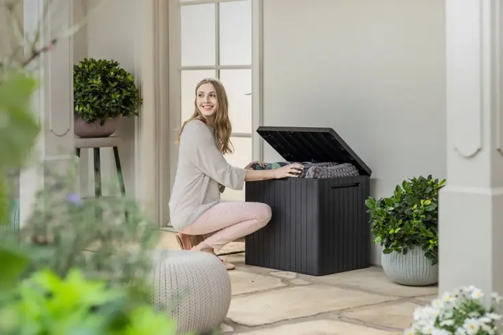 Keter City Opbergbox 113L - Antraciet
