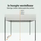 LifeGoods Partytent met Zijwanden - 3x3 m