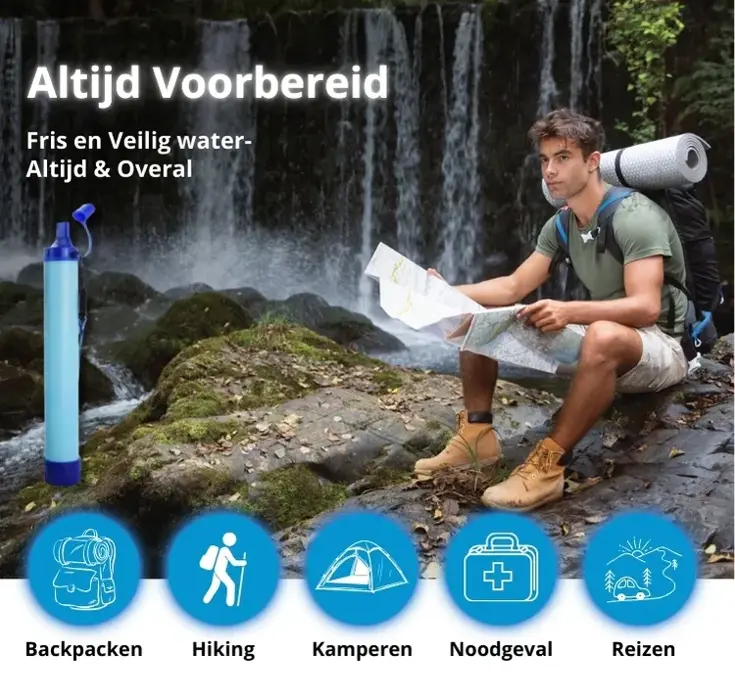 Noodpakket XL met Powerbank-Noodradio-Waterfilter