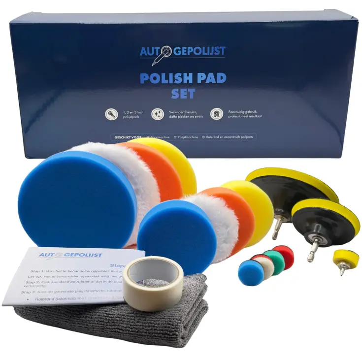 Polijst Pads - Polijstschijven - 18 Delig