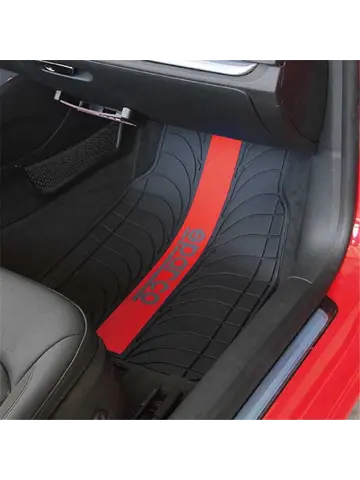 Automatten Set Sparco Rubber - Rood