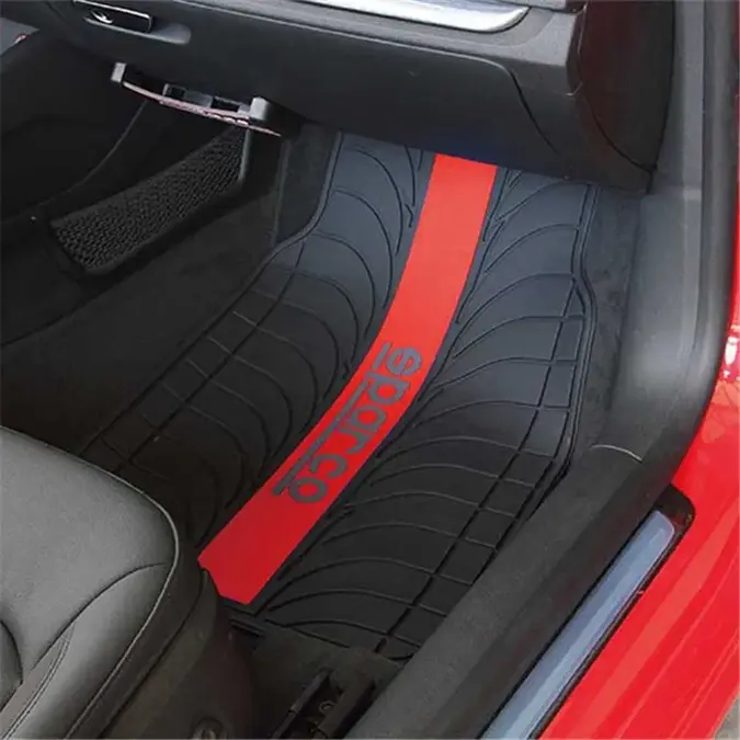 Automatten Set Sparco Rubber - Rood