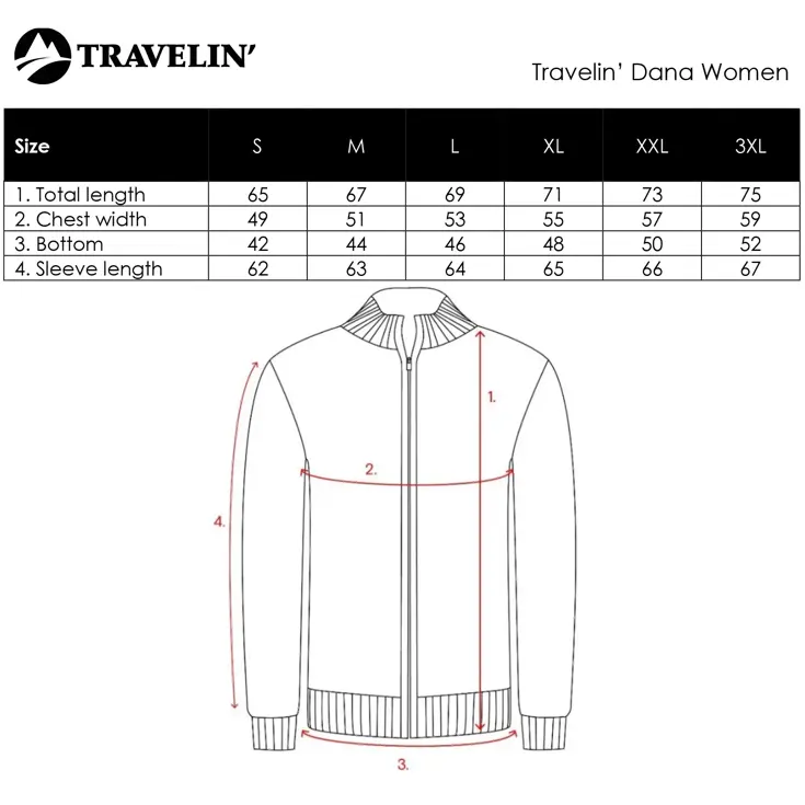Travelin' Dana Dames - Outdoorvest - Gevoerd