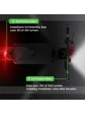 CUBE - Fietsverlichting Set - LED & Oplaadbaar