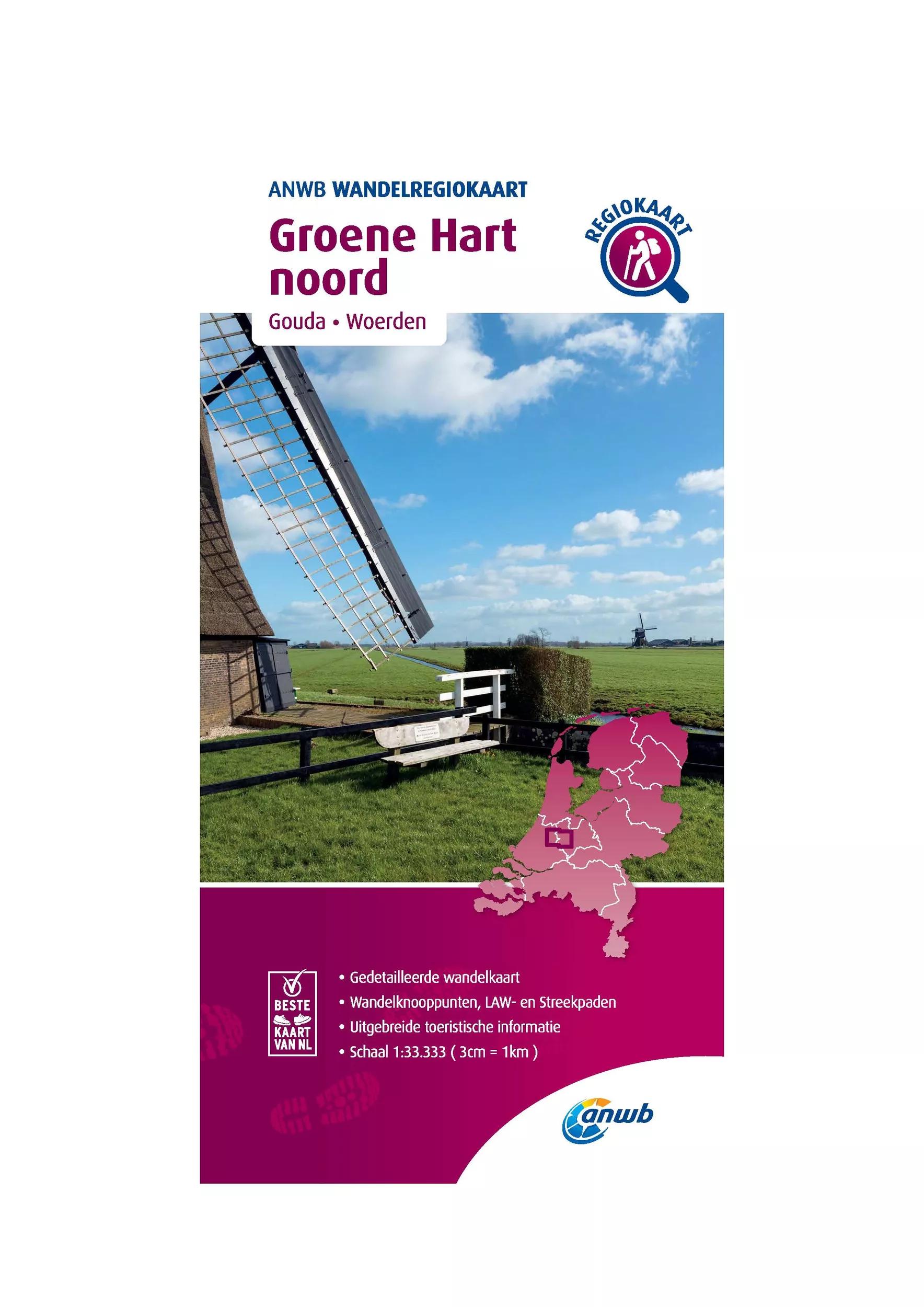 ANWB  Wandelkaart Groene Hart Noord main product image