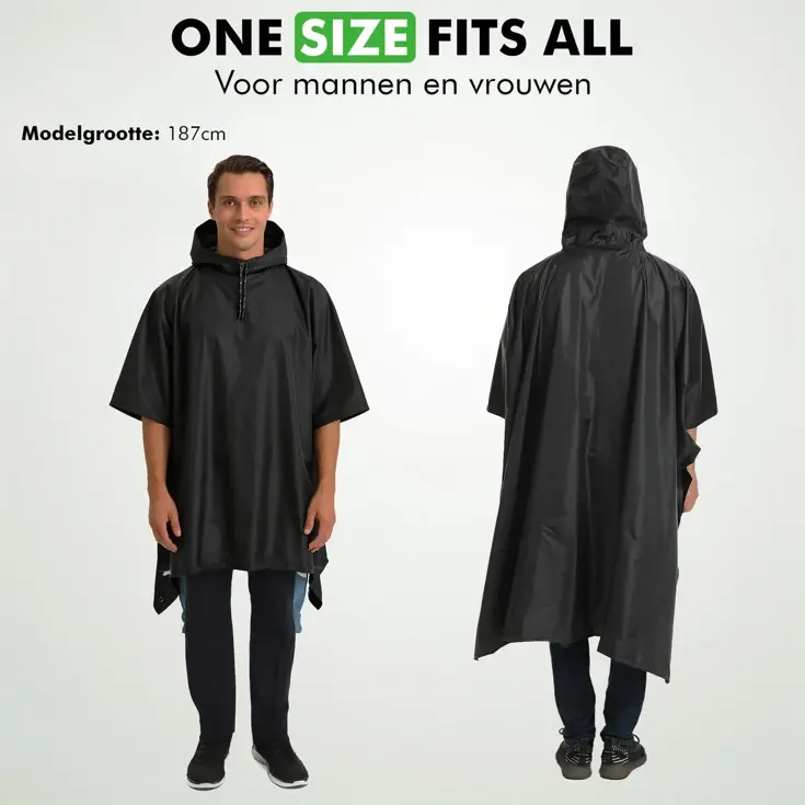 Regenponcho voor Fiets en Wandelen - Waterdicht
