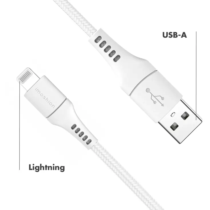 imoshion Braided Lightning-USB Kabel 3m
