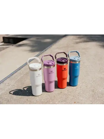 The IceFlow - Beker met rietje lila