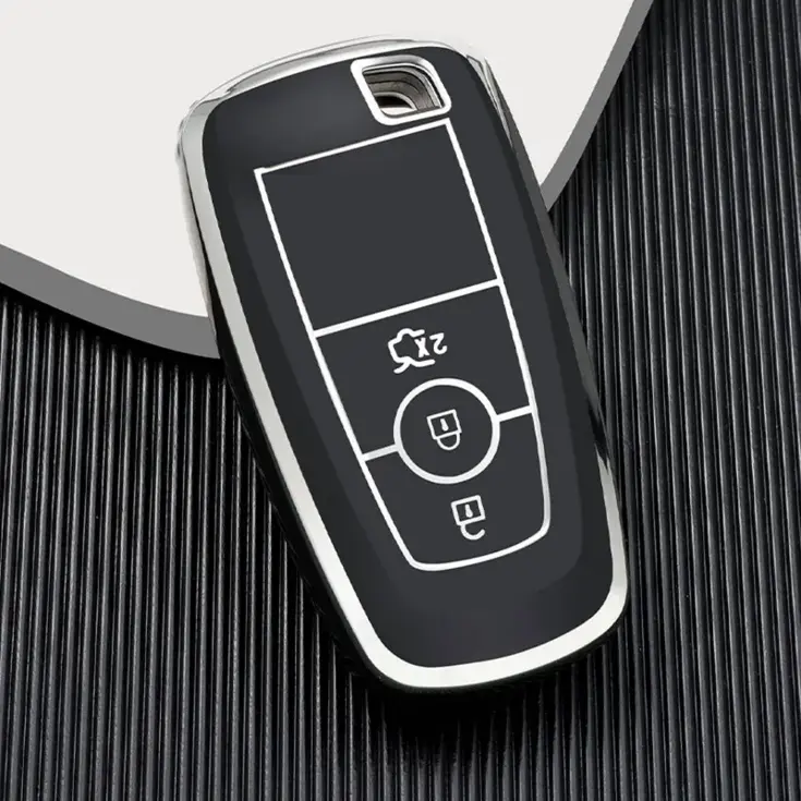 TPU Sleutelhoesje voor Ford zwart B3