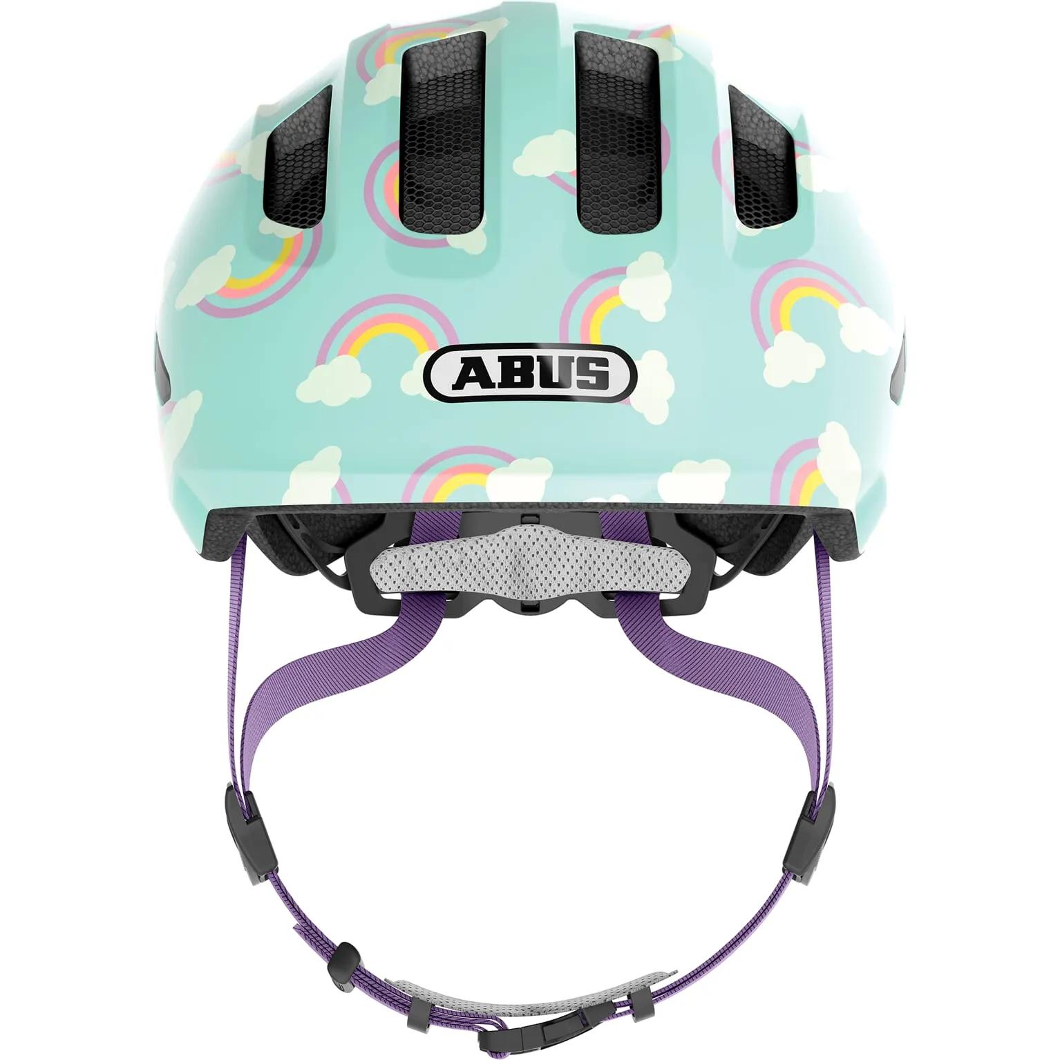 Abus  helm Smiley 3.0 LED blue rainbow M 50-55  Blauw main product image