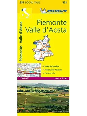 Wegenkaart Local 351 Piemonte - Aosta