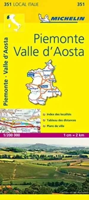 Michelin Local Kaart 351 Piemonte - Aosta