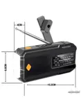 Noodradio Solar Powerbank Opwindbaar