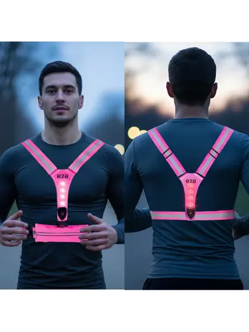 Hardloopvest met Opbergvak oplaadbaar