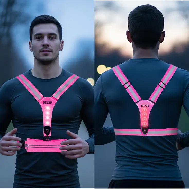 Hardloopvest met Opbergvak - Verlichting