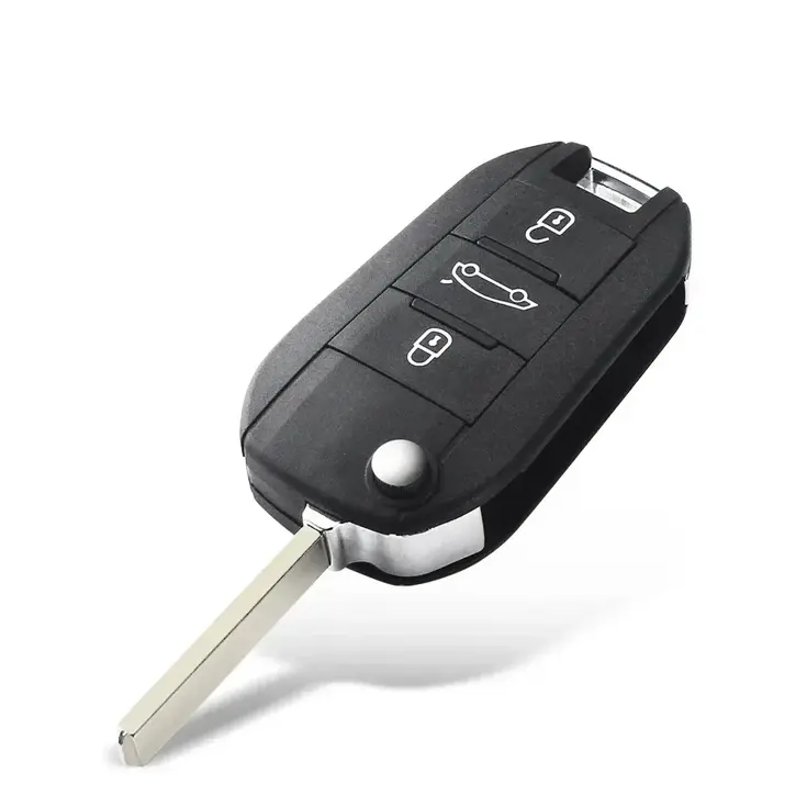 Klapsleutelbehuizing geschikt voor Citroen/Peugeot