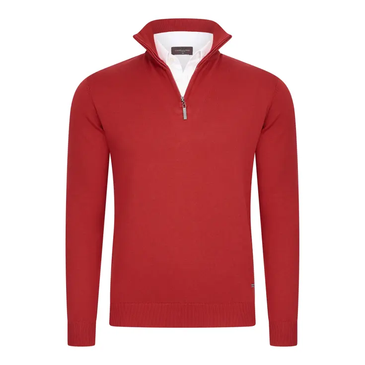 Heren Mock Zip Pullover