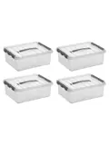 Q-line - Opbergbox - 12L - 4-delig