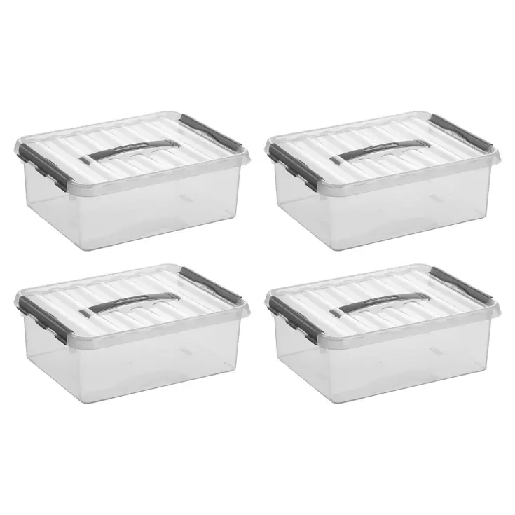 Q-line - Opbergbox - 12L - 4-delig