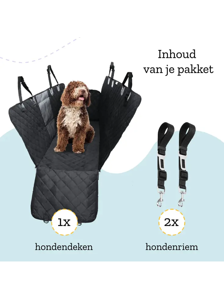 Hondendeken Auto Waterdicht -Hondenmand Achterbank
