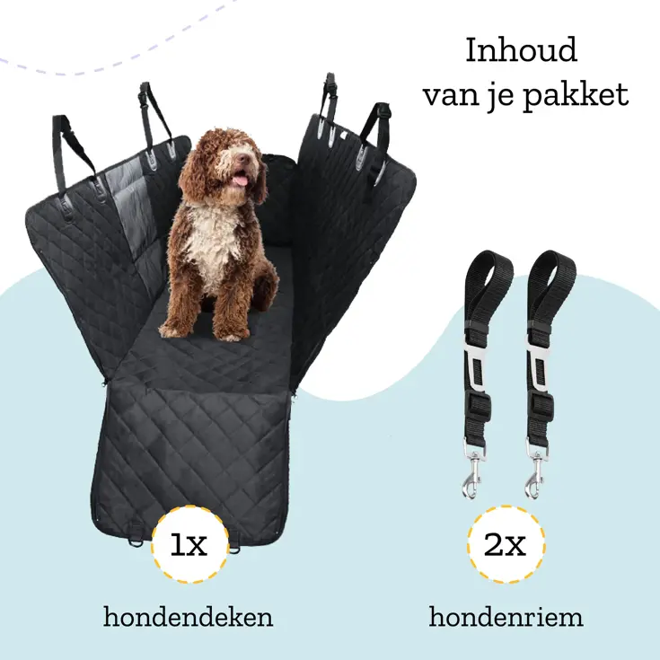 Hondendeken Auto Waterdicht -Hondenmand Achterbank