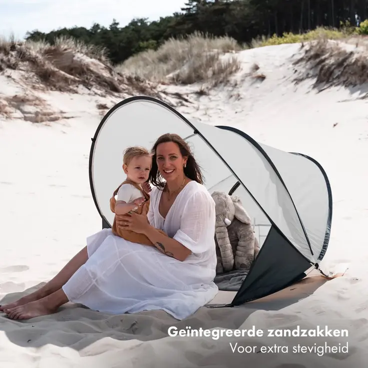 Luxe Pop Up Strandtent XXL - Anti-UV 50+