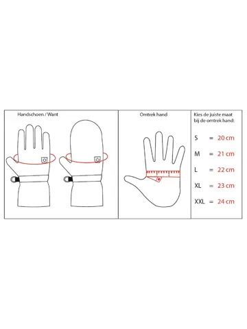 Handschoenen verwarmd reflectie - Human Nature