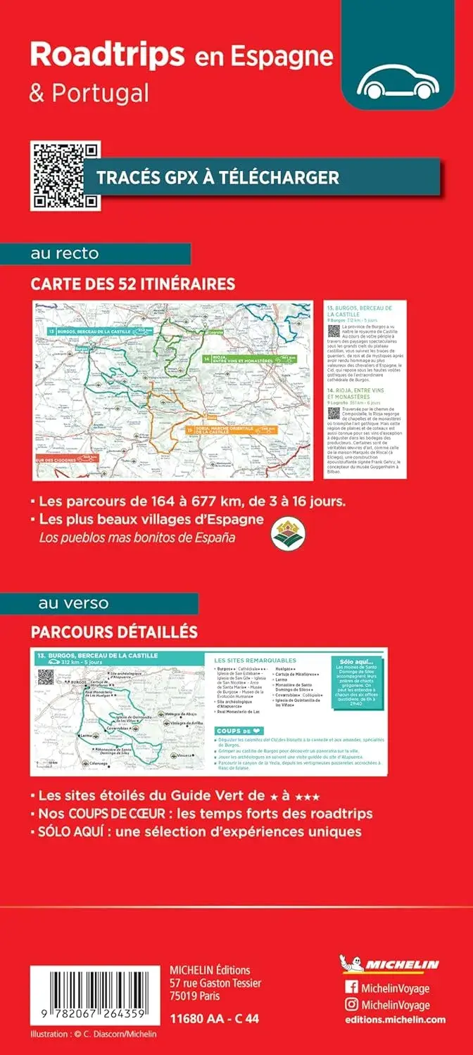 Wegenkaart National 680 Roadtrips en Espagne