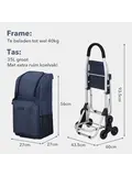 Boodschappentrolley 35L - Trapwielen