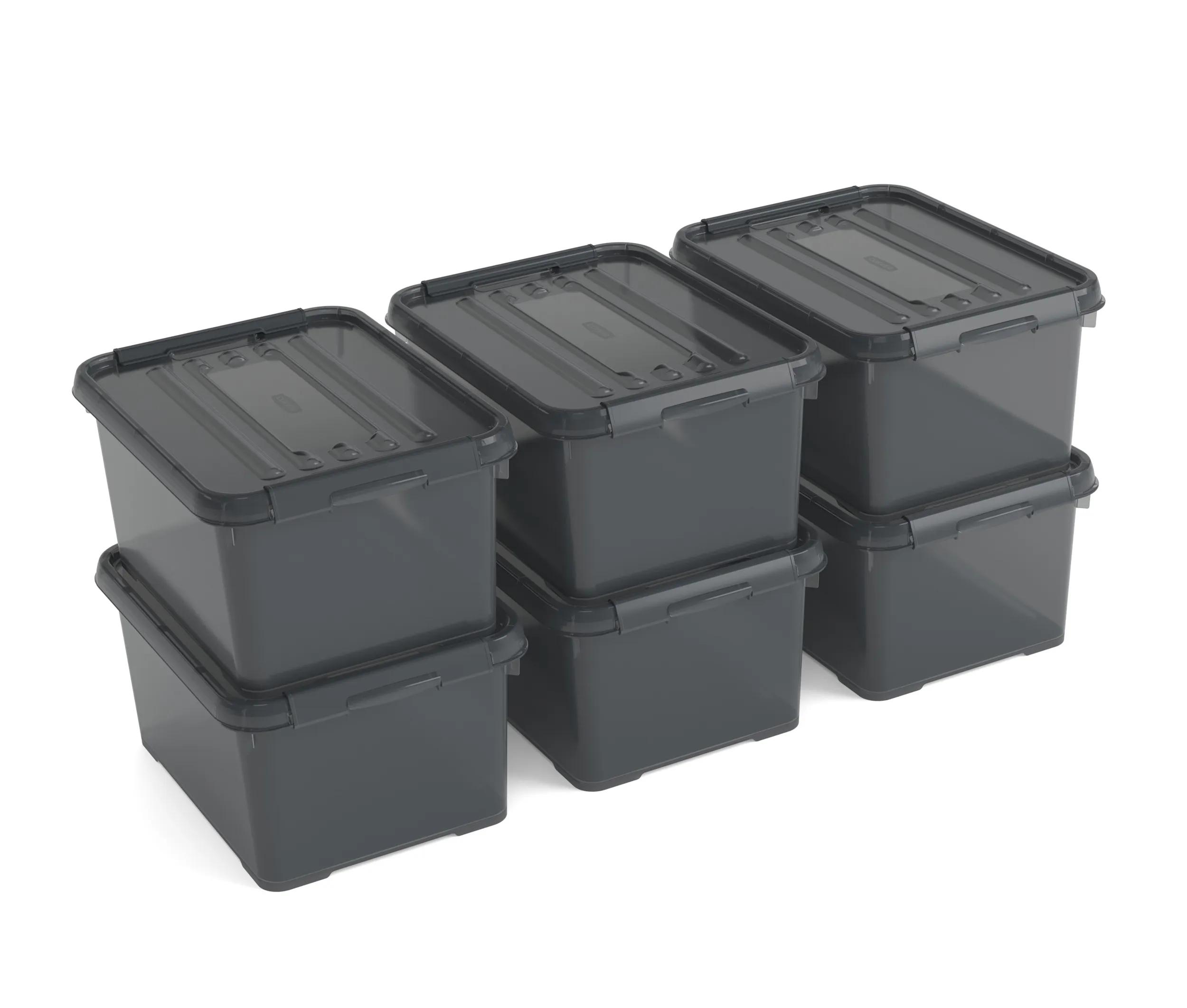 Curver  Handy+ Opbergbox  6 stuks van 15L  Gray