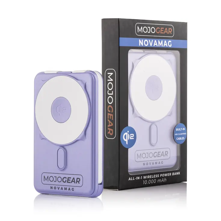 NovaMag Qi2 Powerbank 10.000mAh — Paars