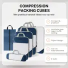 Compression Packing Cubes – 6 stuk – N Blauw