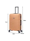 Reiskoffer L ABS 95L met TSA-slot en 360° wielen