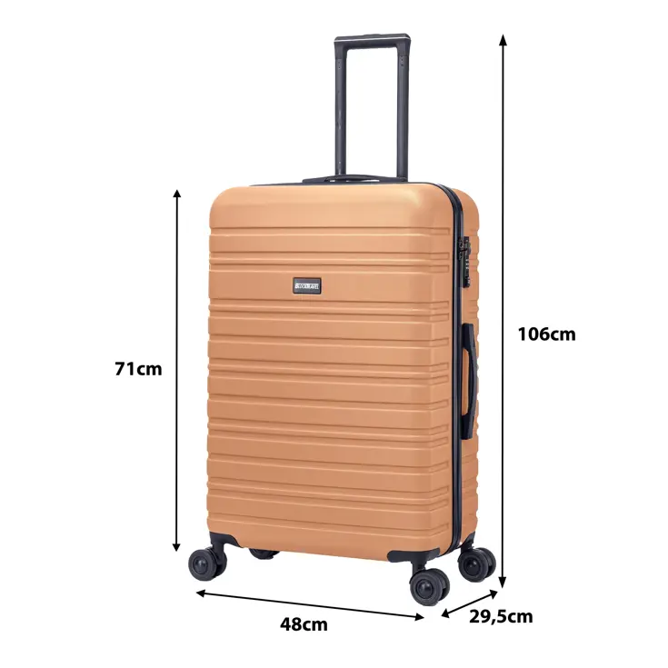 Reiskoffer L ABS 95L met TSA-slot en 360° wielen