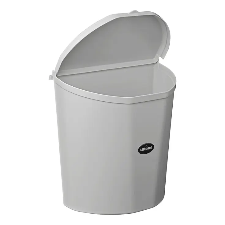 Campout Afvalbak 10L – Geurdicht – Grijs