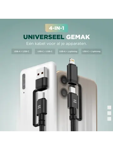 Remodius Wereldstekker + Universele Oplaadkabel