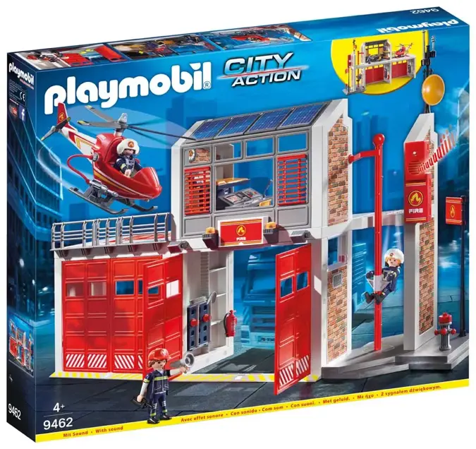 PLAYMOBIL® Brandweerkazerne met helicopter 9462