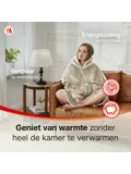 Seranova Elektrische Snuggle Hoodie Deken