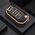 Dutch Shield Sleutelhoesje  Peugeot goud A3